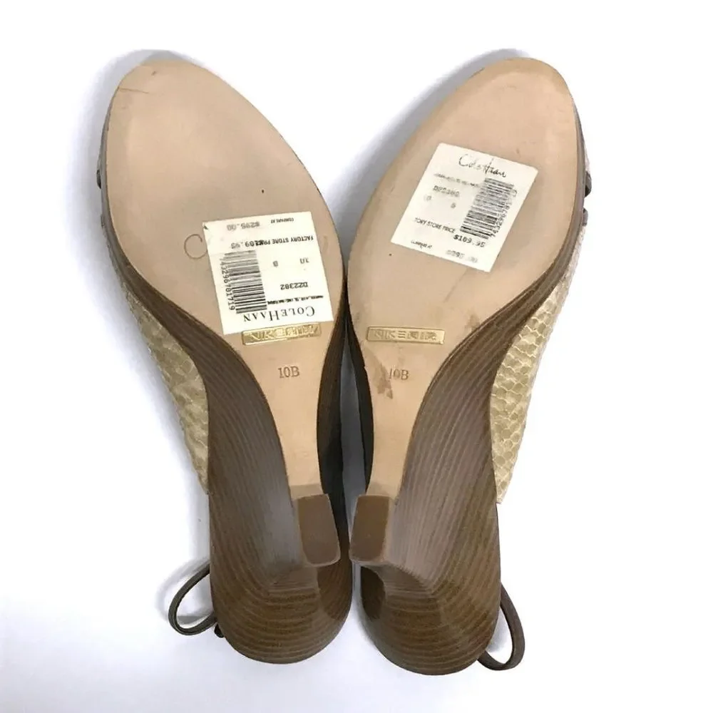 COLE HAAN Nike AIR AMAYA Wedge Heels 10 NWT $295